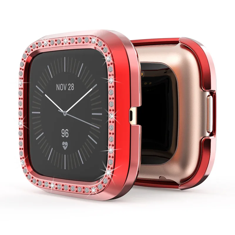 Bling Protector Case for Fitbit Versa 2 Women Girl Jewelry Crystal Diamond Watch Protection Bumper Cover for Fitbit Versa Lite Bling Protector Case for Fitbit Versa 2 Women Girl Jewelry Crystal Diamond Watch Protection Bumper Cover for Fitbit Versa Lite