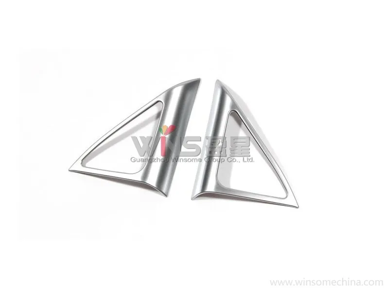 Для Audi Q3 2012 2013- Интерьер Литье динамик крышка Аудио отделка Декоративная хромированная Тюнинг автомобиля аксессуары