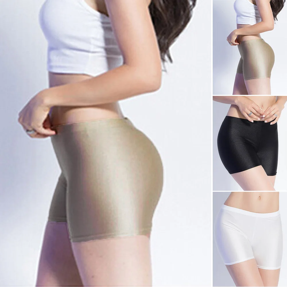 Womens Shorts Underpants Thin Seamless Lingerie Solid Casual Plus Size Underwear Comfy Tight Slim Fit