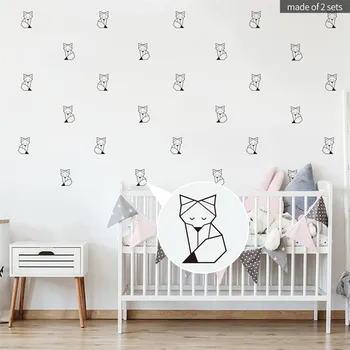 

6PC Lovely Wallpaper For kids Bathroom Cute Animla print waterproof wallpapers non-woven PVC Wall Stickers For Living Study Room