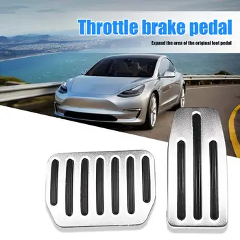 

Foot Pedal Pad Wear-resistant For Tesla Model 3 Non-Slip Aluminum Alloy Accelerator Brake Foot Pedal Pads