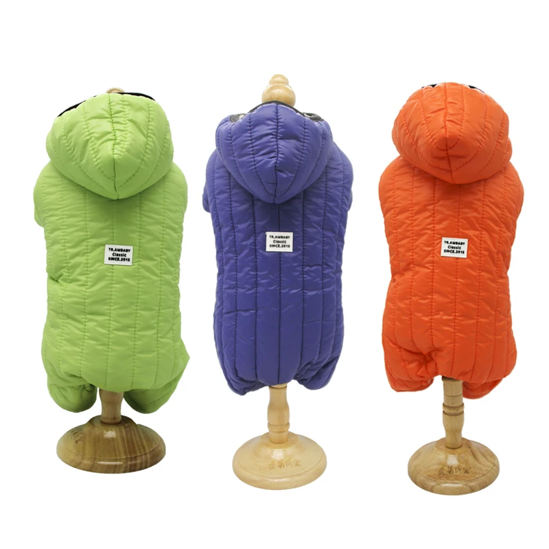 

Ambaby 2019 Autumn Winter Pet Clothes Hooded 4-Legged Warm Dog Jackets Dog Clothes For Small Medium Large Size Dog Cat Pets