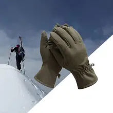 1 пара, ветрозащитные зимние теплые флисовые велосипедные перчатки, противоскользящие тактические перчатки, перчатки для спорта на открытом воздухе