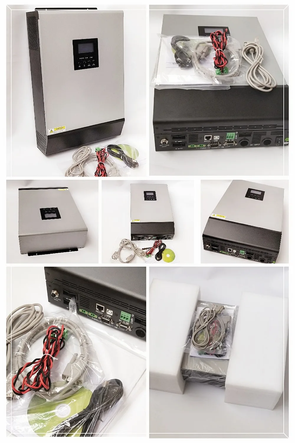 25KVA 20KW инвертор с чистым синусом Мощность инвертор Встроенный 48V PWM регулятором солнечного заряда контроллер с Сетевое зарядное устройство переменного тока