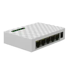 Hot sale 5 Port Gigabit Fast Ethernet Switch 10/100/1000Mbps Network switch adapter US EU plug