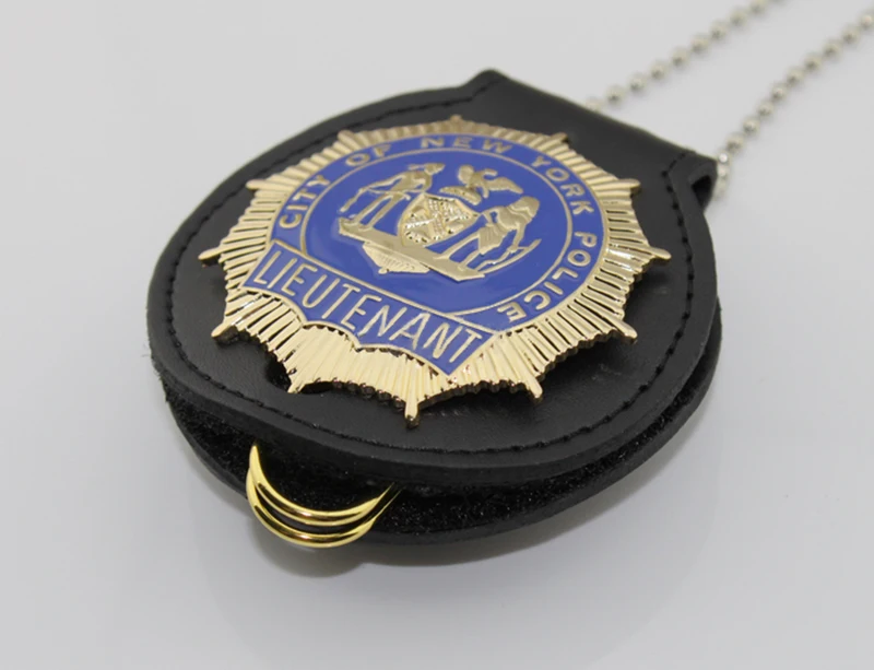 Классический BLUE BLOODS, NYPD ltant-ReplicaTV/фильм Prop pin Back с зажимом для ремня кожаный держатель и ожерелье