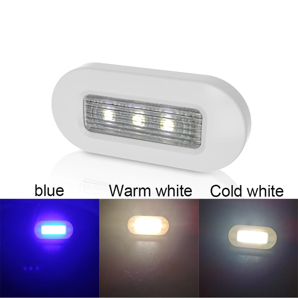 12V LED Marine Boat Yacht Deck Courtesy Step Light Corridor Lamps Blue White 0 5m 1m anti slip stair corner led aluminum profile safety backlight step channel cover edge protector deck hard bar strip light