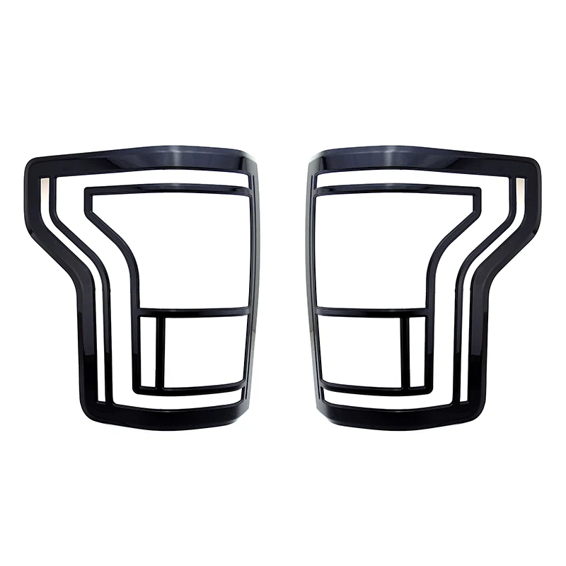 A Pair Chrome Car Tail Light/taillight Frame Black Beze Truck Tail Lamp