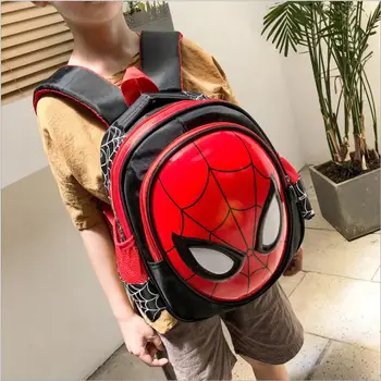 

Disney Children's Cartoon Spider man Bag Boys Spiderman Schoolbag Kindergarten Backpack Cool Boy Schoolbag