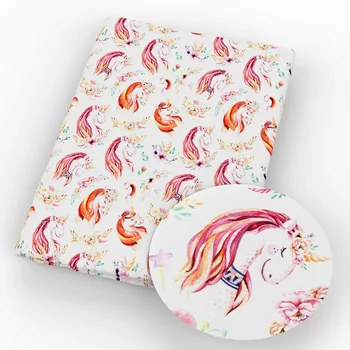 

20*20cm Animal Horse Polyester Cotton Fabric Patchwork For Sewing DIY Clothes Making Quilting Home Decorative Cushion,c9401
