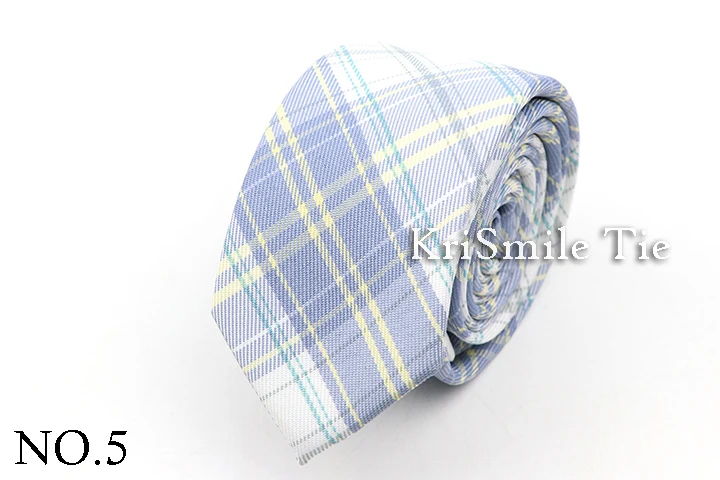 Men's Check Stripe 6cm Tie 100% Cotton Neckties Gift For Man Plaid Series Wedding Party Gift Accessories Women's Anime Tie