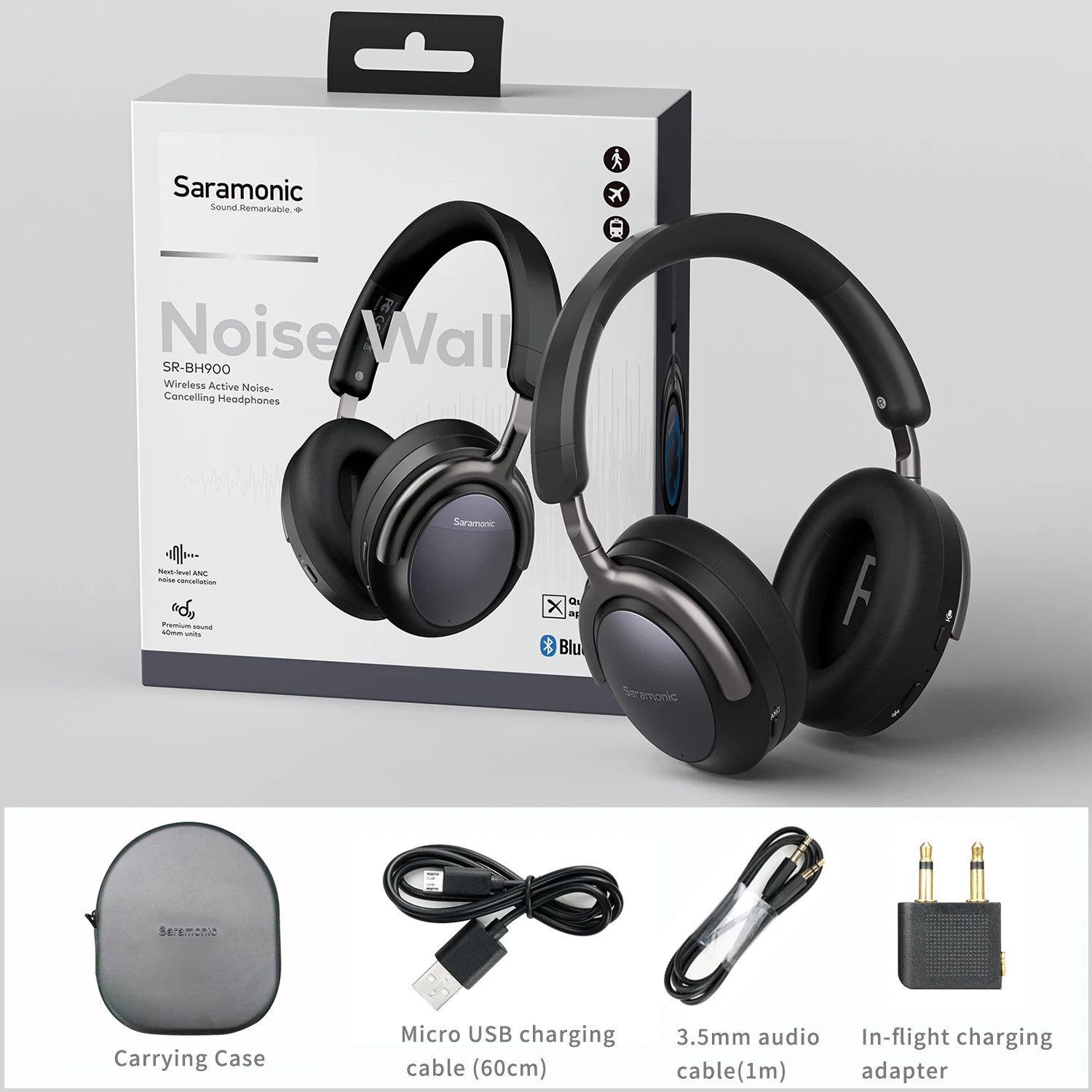 Saramonic SR-BH900 Headset Nirkabel 