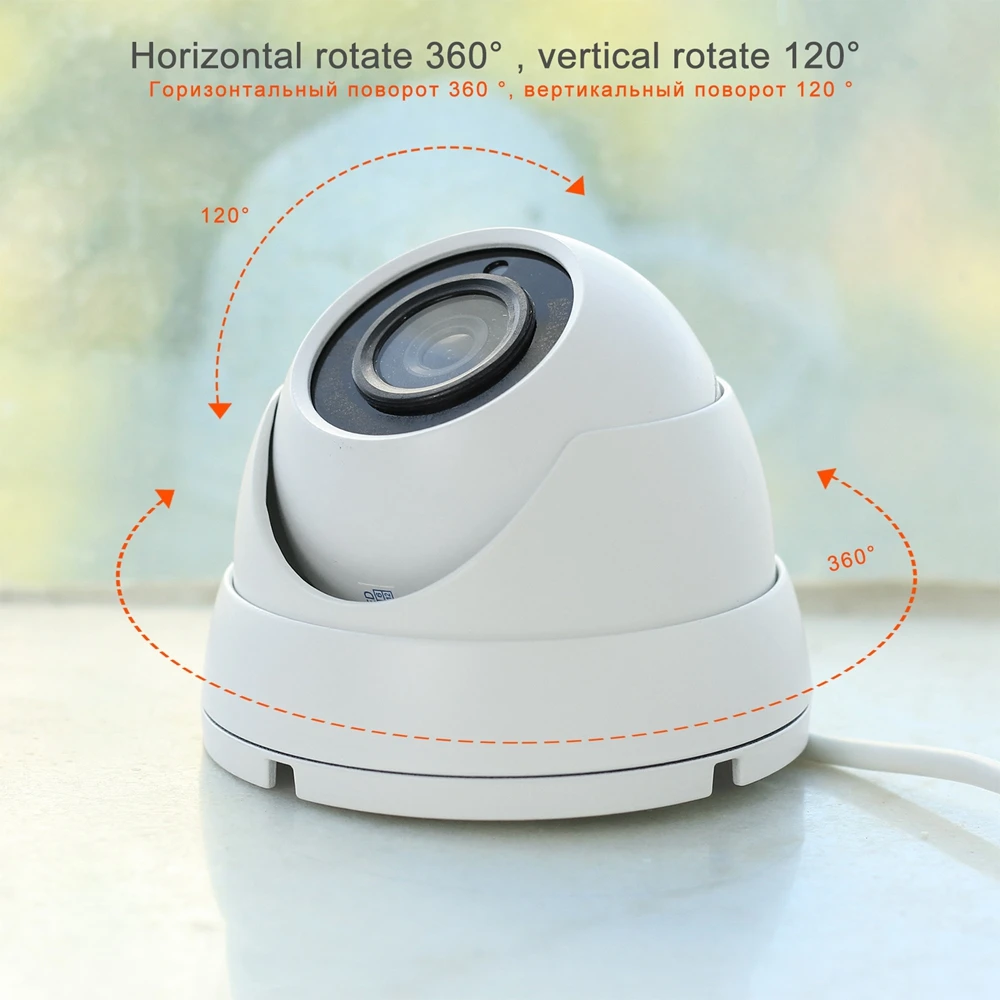 HomeFong купольная аналоговая камера для видеодомофона проводная 1200TVL вращение на 360