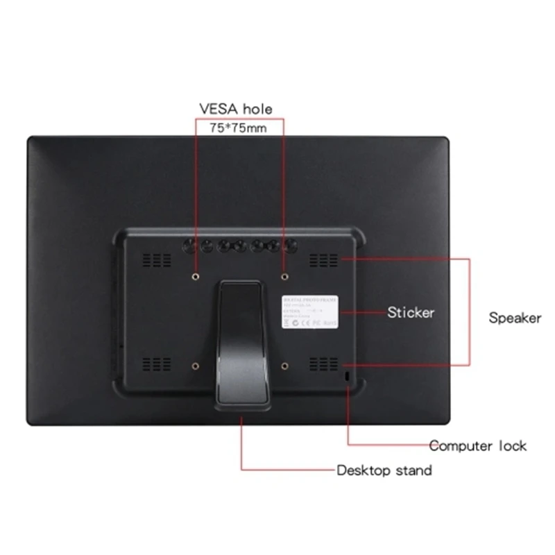 SJD-1403 14Inch LEDs Digital Photo Frame 1280 x 800 H-D Screen Album Display Image MP4 Video MP3 Audio Clock Calendar Functions SJD-1403 14Inch LEDs Digital Photo Frame 1280 x 800 H-D Screen Album Display Image MP4 Video MP3 Audio Clock Calendar Functions