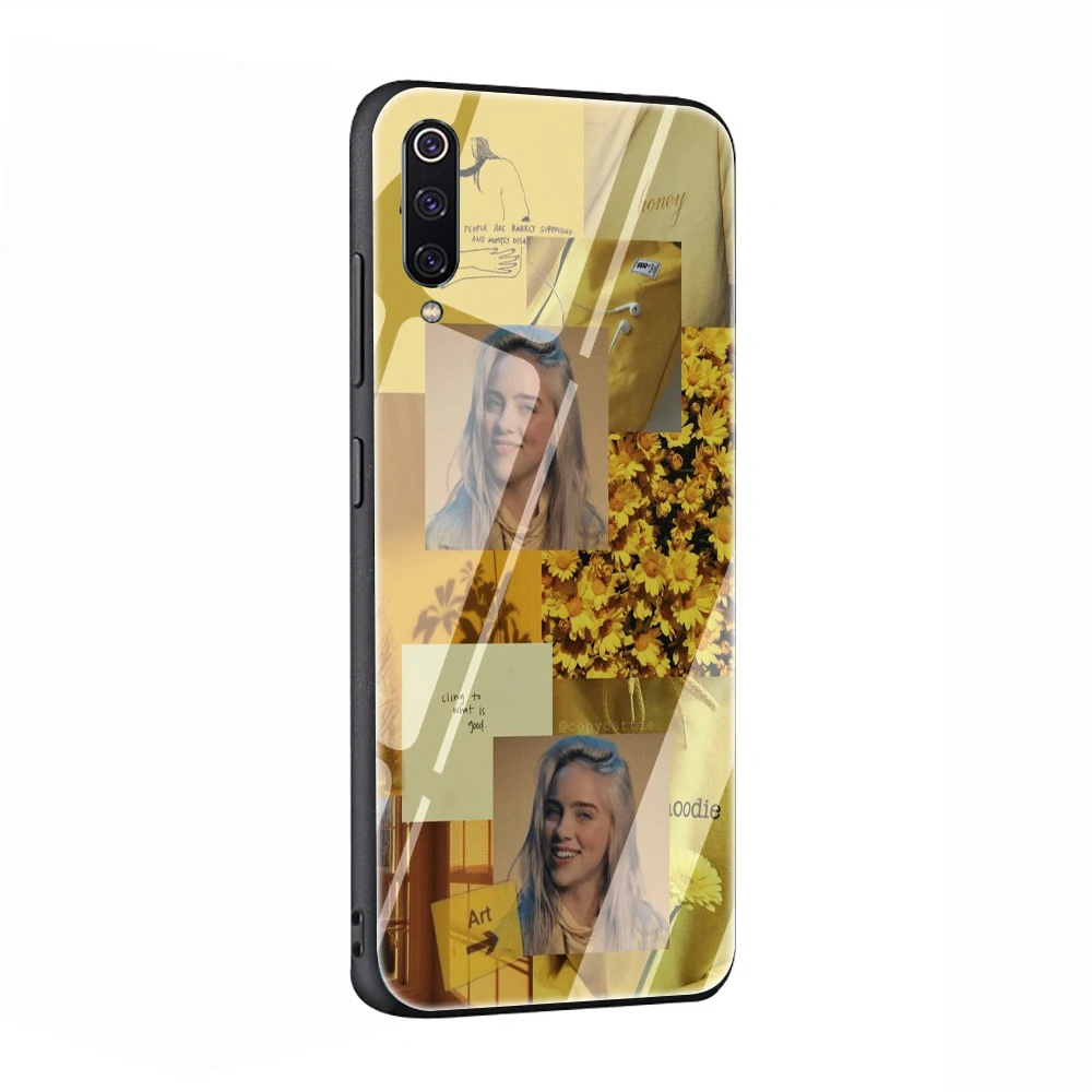 G3 Billie eilish rainbow blohsh Океанский глаз закаленное стекло чехол для телефона для Xiaomi mi 8 9 Красный mi 4X 6A Note 5 6 7 Pro - Цвет: G3
