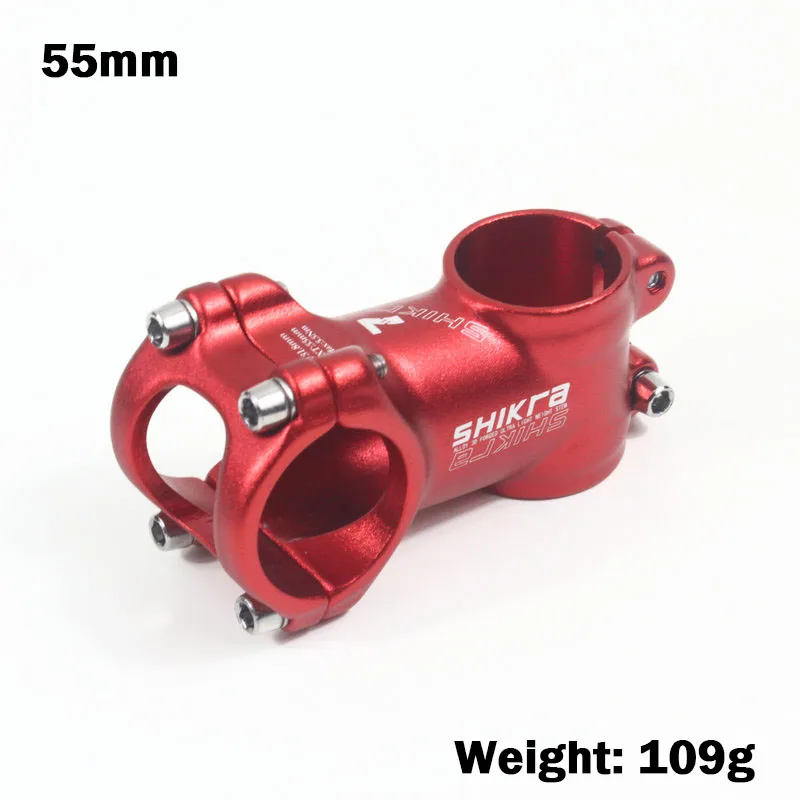 55mm Тювик велосипедный вынос руля MTB дорожный велосипед стволовых 31,8 мм 7 градусов 45/55/65/70/80/90/100/110 мм сверхлегкий горный велосипед вынос руля - Цвет: 55mm