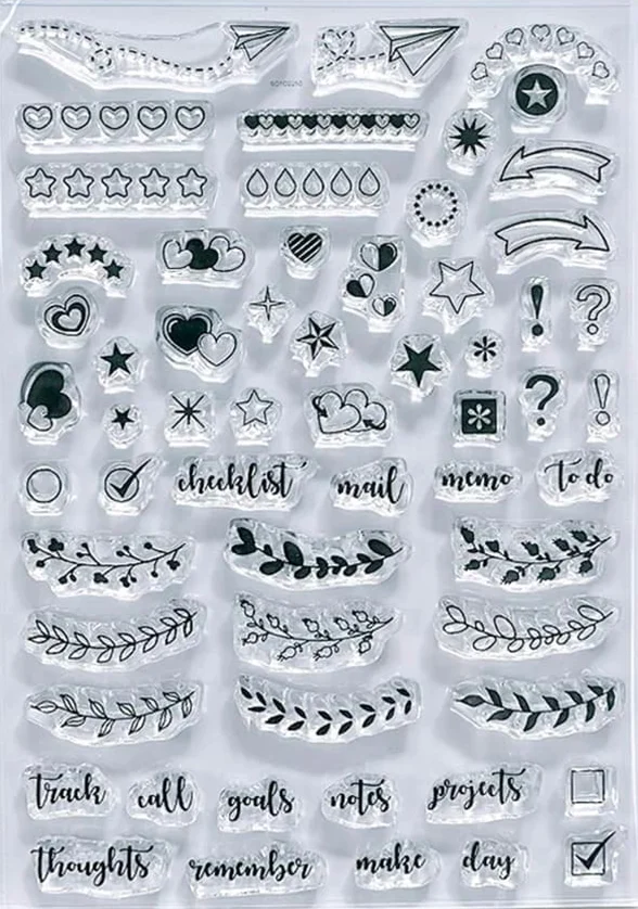 Clear Stamps planner DIY Scrapbook Card album paper craft silicon rubber roller