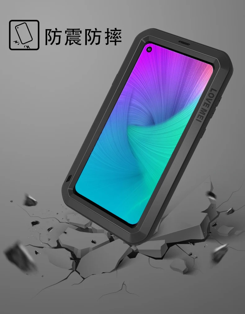 Алюминиевый металлический чехол LOVE MEI A8s A 8 S A8 S, противоударный защитный чехол, водонепроницаемый чехол для samsung Galaxy A8s, чехол для телефона