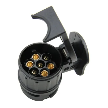 

1Pcs 7-pin Socket Portable Practical Durable Trailer Accessories 7-pin Socket 7-pin Trailer Socket for Truck Vehicle Trailer A30