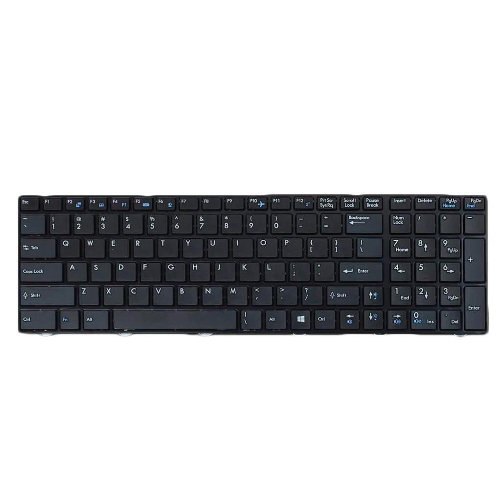 

US Layout Laptop Notebook Keyboard Replacement with Black Frame for MSI GX60 GX70 GE60 GE70 Laptop Notebook Keyboard 2019 New