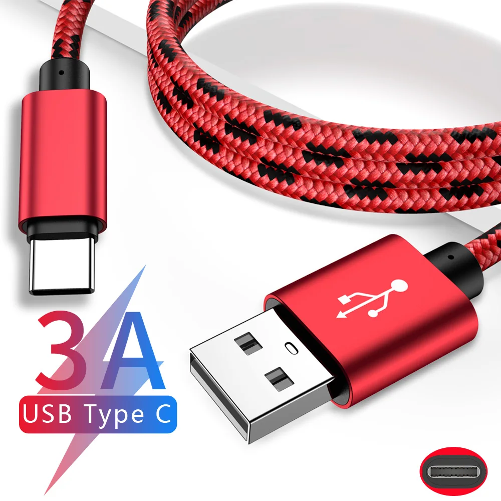 

MUSTTRUE USB Type C Cable 3A Fast Charging USBC Phone Cable for USB-C Macbook Samsung Xiaomi Oneplus Type-C Device Data Wire