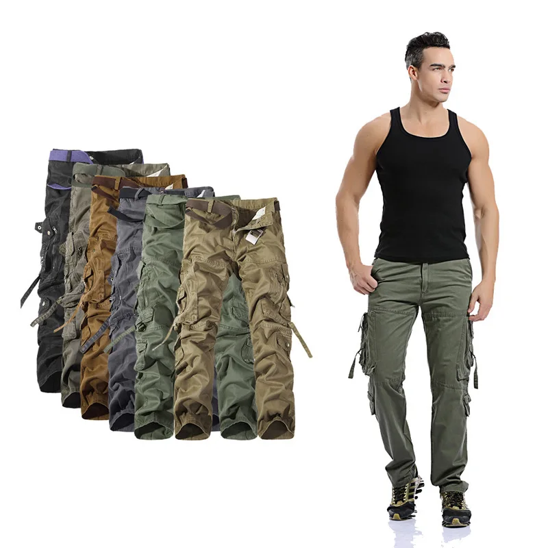 

2019 Fashion Bib Overall Large Size Plus-sized MEN'S Overalls Trousers Fashion Solid Color Pants
