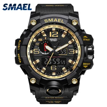 

SMAEL Men Sport Watch Dual Display Analog Digital LED Electronic Wrist Watches