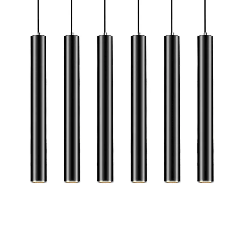  Led Pendant Lamp Long Tube lamp Kitchen Island Dining Room Shop Bar Decoration Cylinder Pipe Hangin - 4000128385928