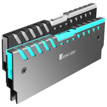 

Jonsbo 2pcs NC-2 Memory Cooling Vest RAMs Heatsink Support Motherboard AURA Control Color RGB RAM Aluminum Cooler Shell