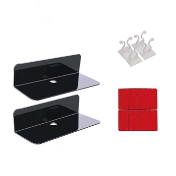 

2PCS Acrylic Floating Wall Shelves Dae-Free Expand,for Speaker