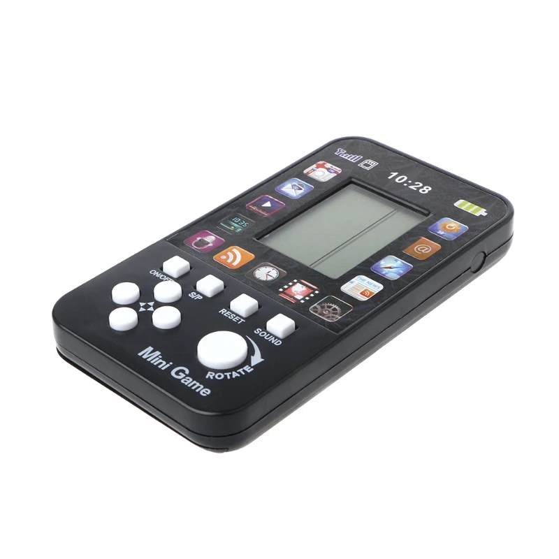 

LCD Electronic Classical Tetris Brick Game Machine Pocket Puzzle Toy Phone Shape 77UA