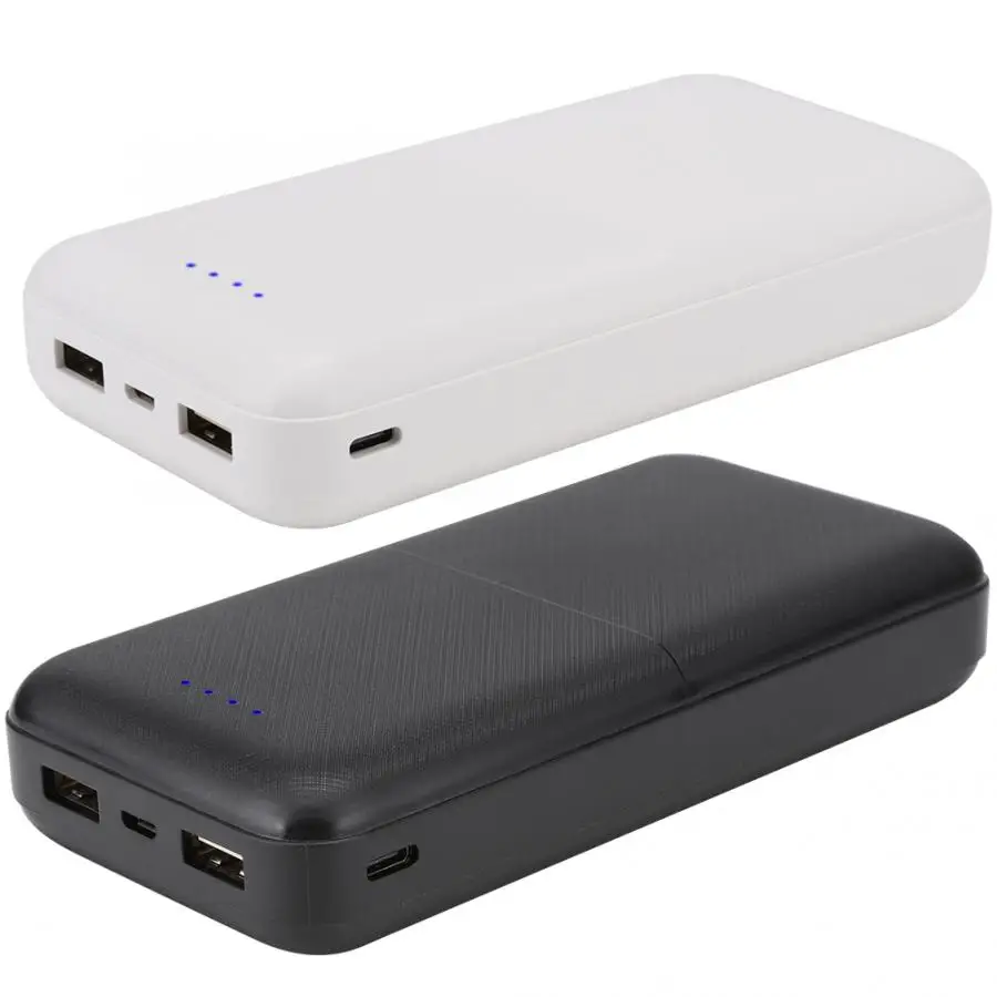 

DIY Power Bank Box Shell Carbon Fiber Power Bank Housing 20000mAh Portable Lithium Polymer Battery Shell (No Battery)
