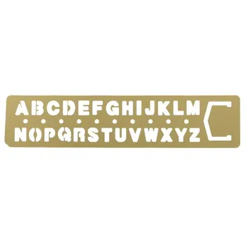 

Ruler Bookmark Model Letters Brass Bookmark Drawing Tool Children Craft Toy