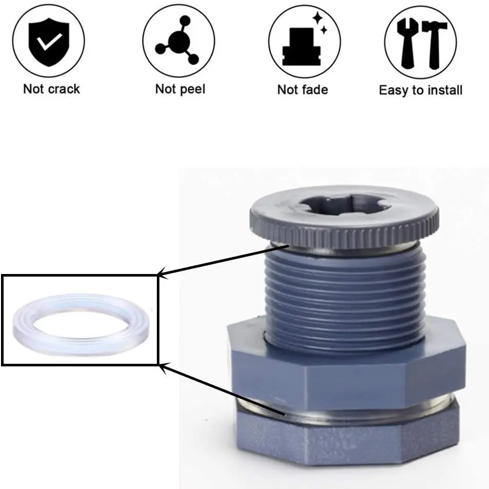 Pools PAGOW PVC Bulkhead Fittings 3/4 Inch & 4 mm Thick Seal Gaskett Aquariums Tubs 3 Packs Bulkhead Threaded with Plugs for Rain Barrel Spigot Connector Kit for Water Tanks Pools PAGOW PVC Bulkhead Fittings 3/4 Inch & 4 mm Thick Seal Gaskett Aquariums Tubs 3 Packs Bulkhead Threaded with Plugs for Rain Barrel Spigot Connector Kit for Water Tanks