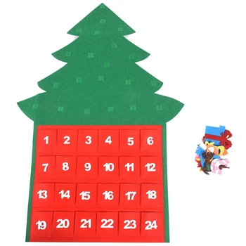 

Christmas Tree Felt Advent Calendar Countdown To Christmas Homemade Advent Calendar Party Decoration