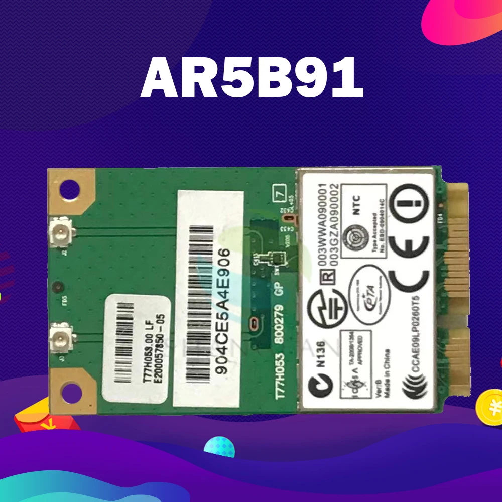 Atheros AR5009 AR9281 AR5B91 мини-pci-express беспроводной Wlan WIFI карта | Компьютеры и офис