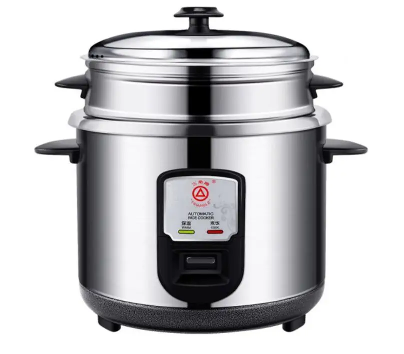 household electric food cooker Triangle CKD-Z30G small home rice cooker 3L all stainless steel inner 220-230-240V soup maker