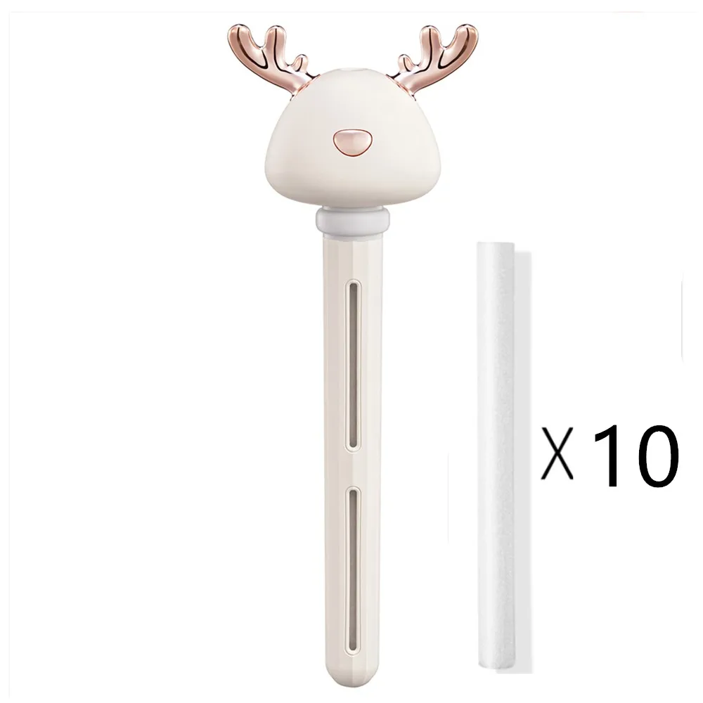 Cream Color Портативный автомобильный мини-увлажнитель воздуха с оленем, USB флакон, увлажнитель воздуха, арома-диффузор, распылитель для дома, увлажнитель воздуха, тумана для путешествий - Цвет: Cream Color