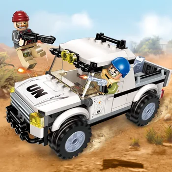 

ENLIGHTEN Building Blocks 3201 Adventure Volley Thunder Mission Military Series DIY Assembled Tank Boy Educational Toy