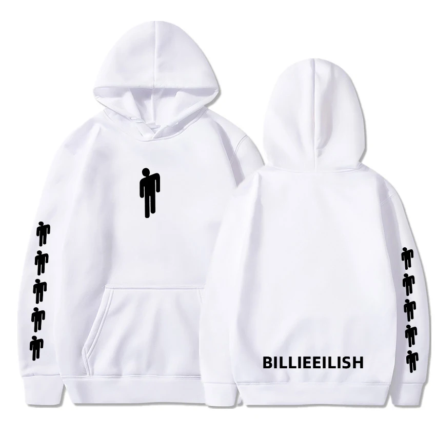 

New Hot Billie Eilish Hoodie Men Black Cotton Hoodie Couple Billie Eilish Sweatshirt Simple Keep Warm Women/men Hoodie Clothes