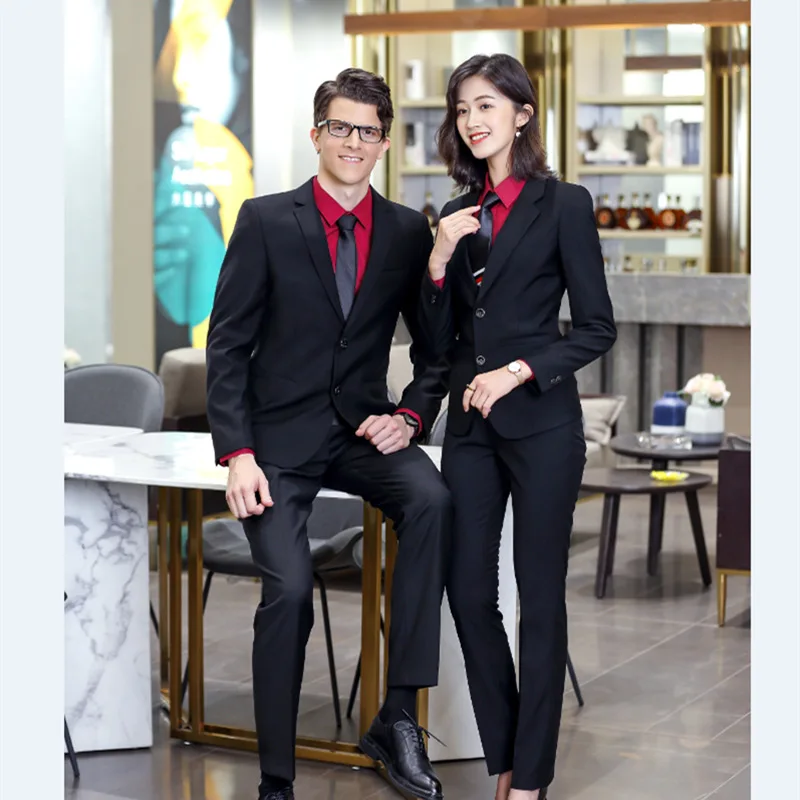 

2019 Autumn New Style Business Suit Men's Suit Elegant Business Manager Work Clothes Men And Women Celebrity Style Slim Fit
