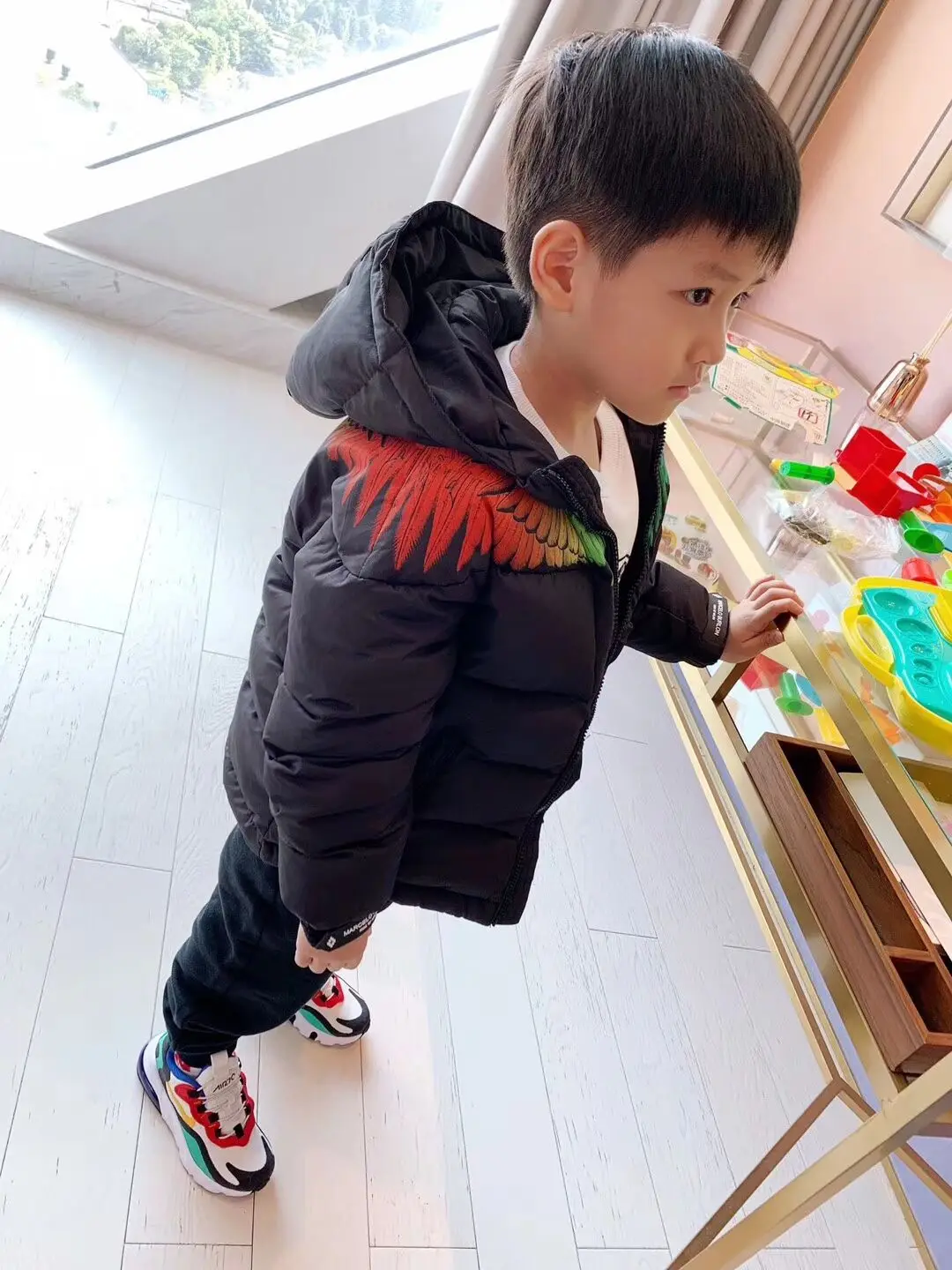 

Kids Black Warm Duck Down Parkas For Outerwear Fashion Winter Thick Coat Clothes size in 2-12Y Presale in late October