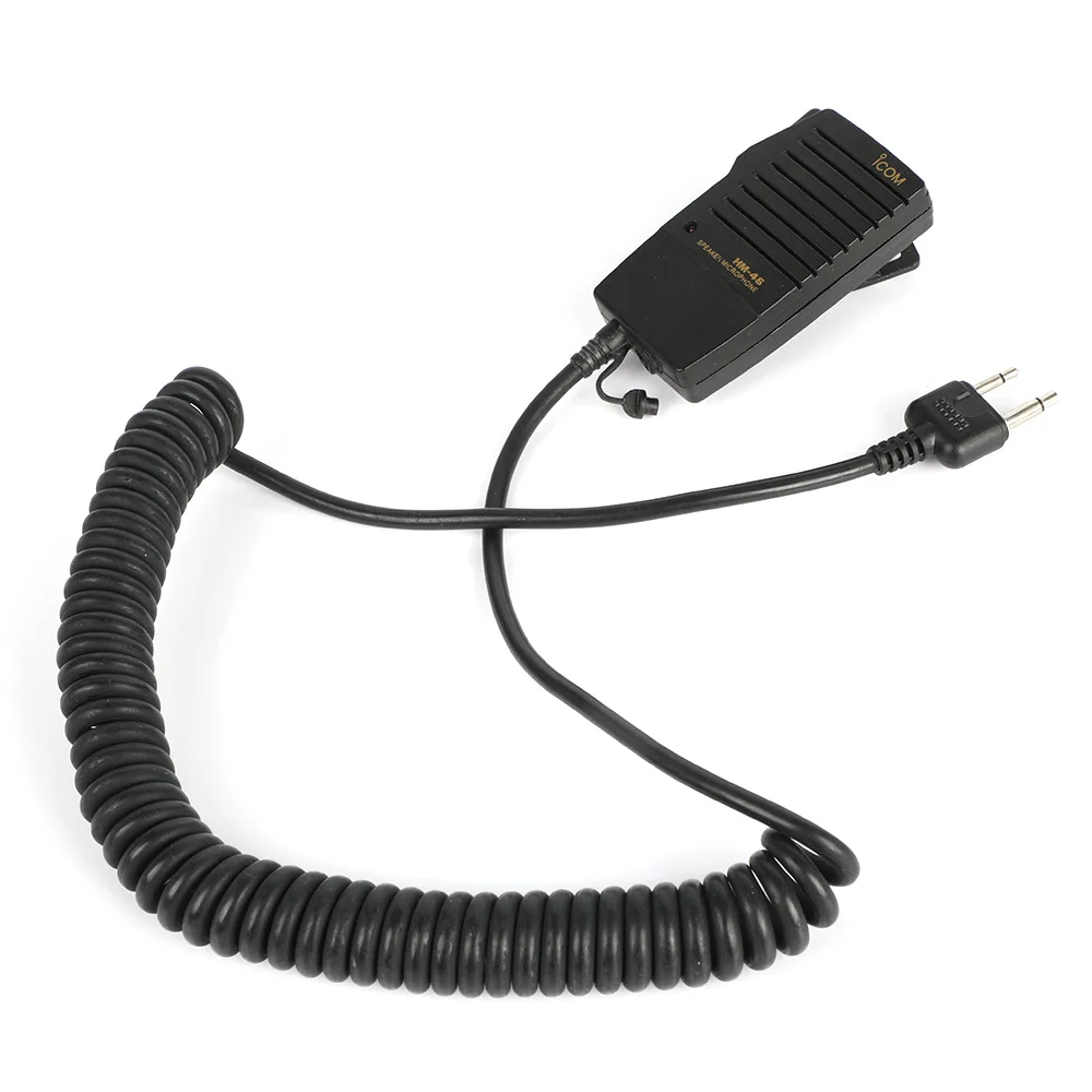 NEW for ICOM HM-46 Angle Type SP/Mic w/earphone jack for IC-V8 IC-V82 IC-V85 IC-V80