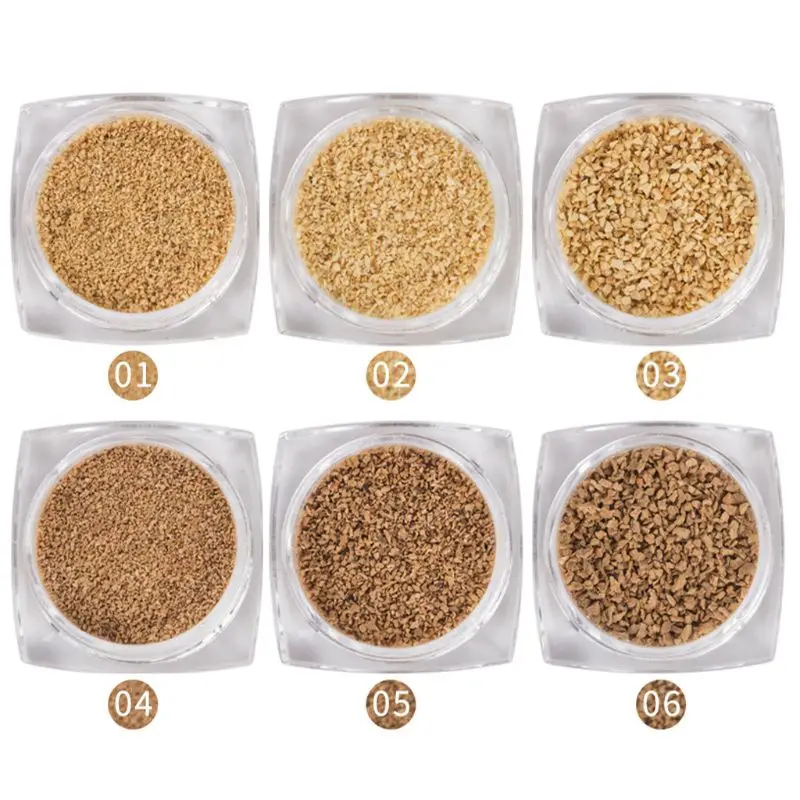 

6 Bottles Natural Wood Seashell Theme Starfish Sand UV Resin Fillings Frames DIY Beach Landscapes Resin Jewelry Making