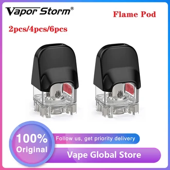 

2pcs/4pcs/6pcs Original Vapor Storm Flame Pod 2.5ml Capacity Cartridge for Vapor Storm Flame Pod Kit Vape E-cigarette Vaporizer