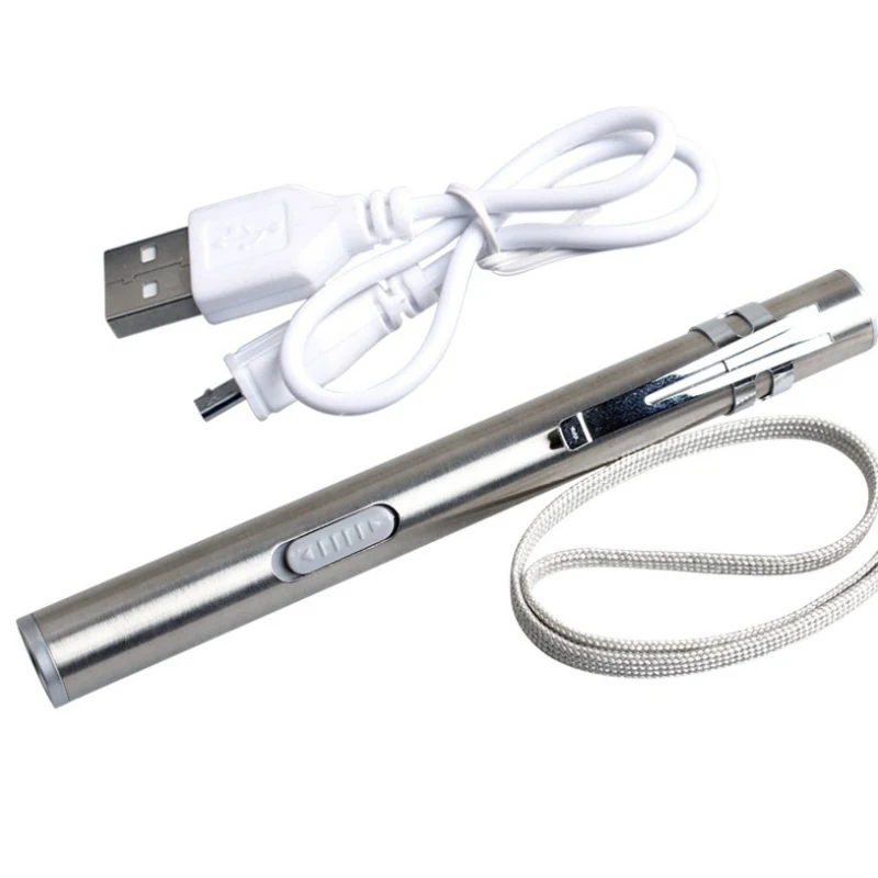 Мини Портативный зарядный USB светодиодный перезаряжаемый светильник маленький карманный фонарик ручка с лампочкой аварийный фонарик GMT601