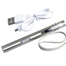 Мини Портативный зарядный USB светодиодный перезаряжаемый светильник маленький карманный фонарик ручка с лампочкой аварийный фонарик GMT601