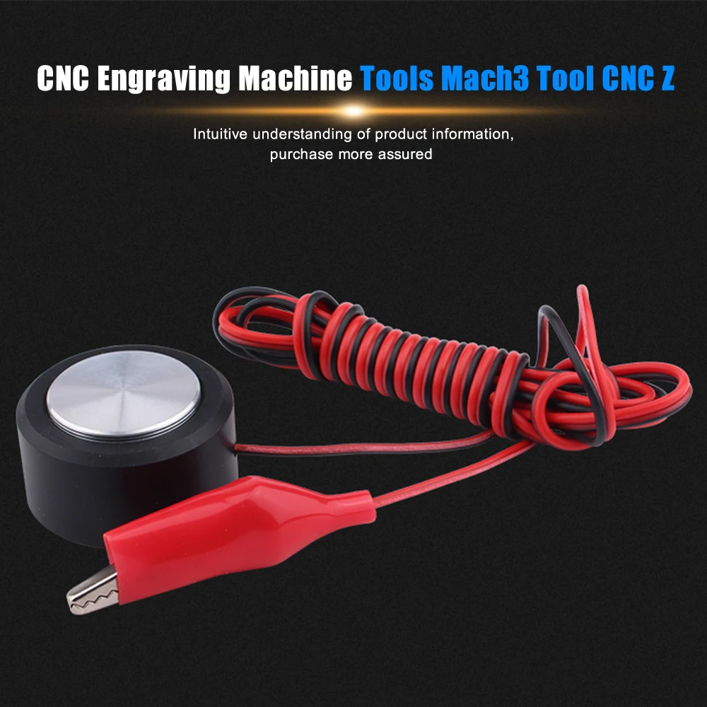 Herramientas de máquina de grabado CNC Mach3 CNC Z, fresadora de eje Z, ajuste de placa táctil sin verificación, sonda de ajuste, fresado de 35mm