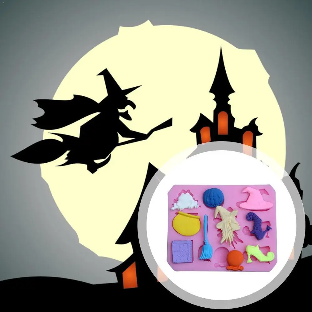 Силиконовая форма для украшения торта тыква лягушка ведьма помадка мыло в виде