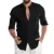 Men's Casual Blouse Cotton Linen Shirt Loose Tops 17